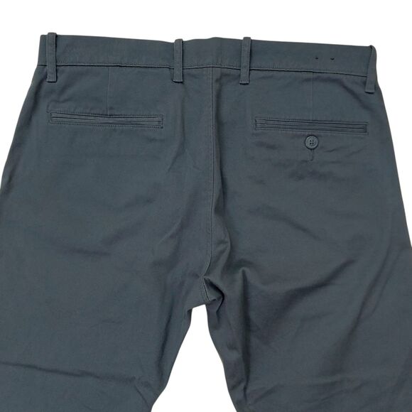 J. Crew 484 Slim Pants Mens 30x32 Teal Flat FrontStraight Stretch Chino Work - Picture 6 of 12